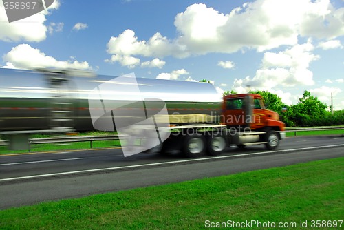 Image of Speeding truck gasoline