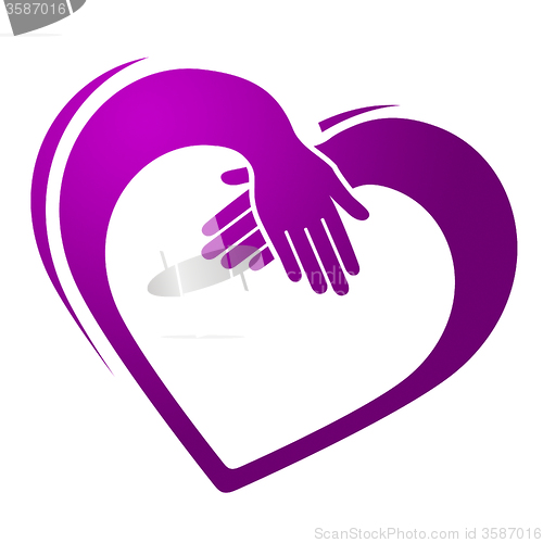 Image of Holding Hands Shows Heart Shapes And Friends