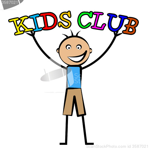 Image of Kids Club Indicates Free Time And Child