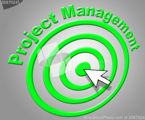 Image of Project Management Shows Enterprise Projects And Administration