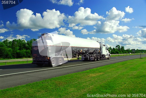 Image of Speeding truck gasoline