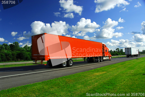 Image of Truck speed highway