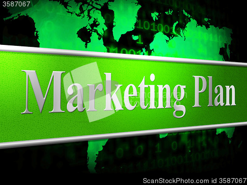 Image of Plan Marketing Shows Scenario Advertising And Proposition