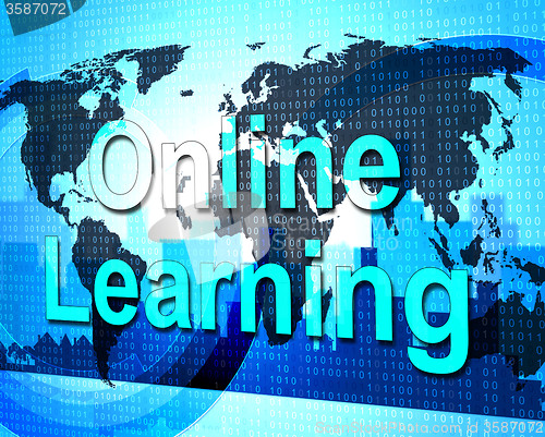 Image of Online Learning Means World Wide Web And College