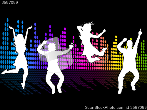 Image of Dancing Excitement Indicates Sound Track And Soundtrack