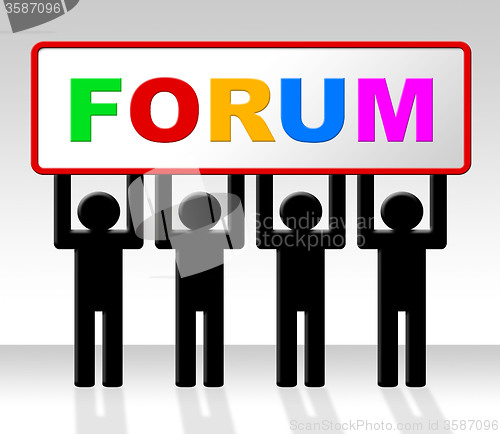 Image of Forum Forums Represents Social Media And Website