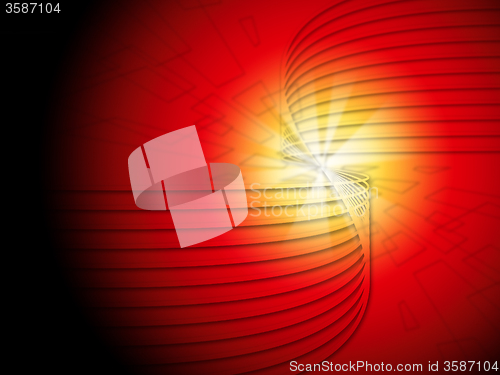 Image of Abstract Lineal Background Shows Artistic Design Or Curvy Art\r