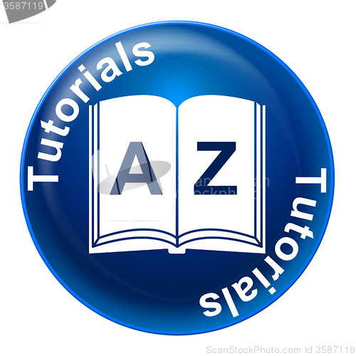 Image of Tutorials Badge Means Educating Educate And Learn