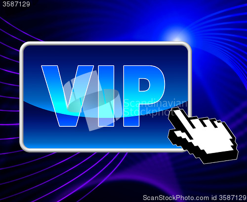 Image of Vip Online Means World Wide Web And Important