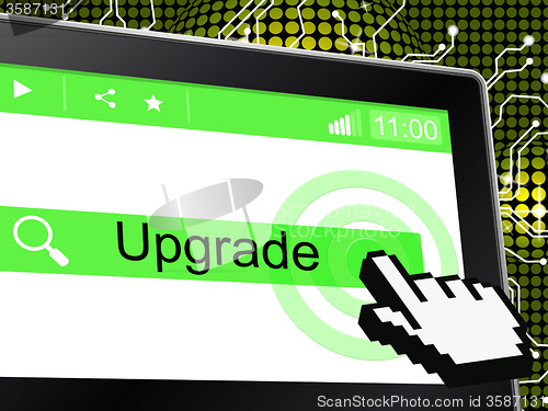 Image of Upgrade Update Indicates Upgraded Updates And Improve