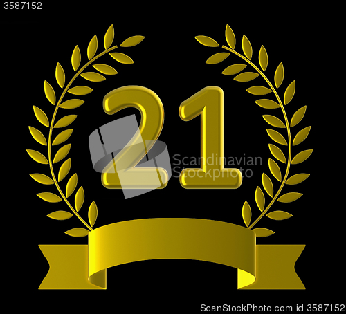 Image of Twenty First Represents Birthday Party And Anniversaries
