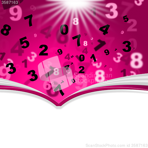 Image of Mathematics Numbers Indicates Empty Space And Book