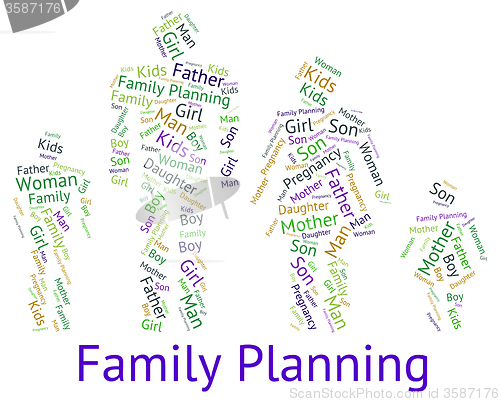 Image of Family Planning Represents Blood Relation And Children