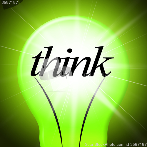 Image of Think Idea Indicates Concept Inventions And Contemplating