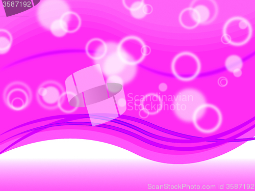 Image of Pink Bubbles Background Shows Circles And Ripples\r