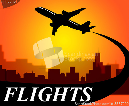 Image of Flights Plane Shows Go On Leave And Aeroplane