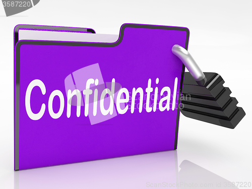 Image of Confidential Security Means Restricted Organize And Confidential