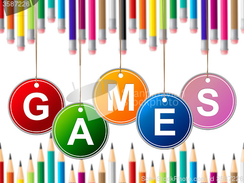 Image of Games Play Indicates Leisure Gaming And Entertainment