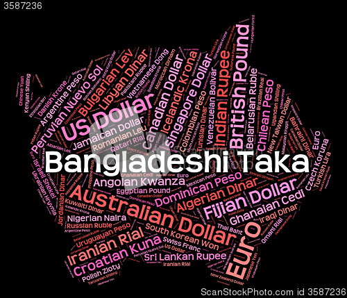 Image of Bangladeshi Taka Means Forex Trading And Currencies