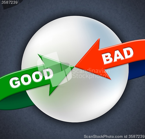 Image of Good Bad Arrows Shows First Rate And Amateurish