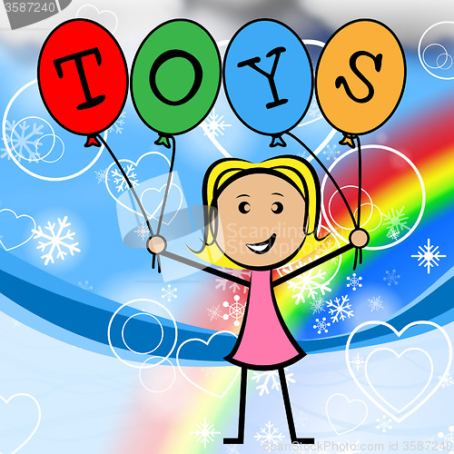 Image of Toys Balloons Means Shopping Toddlers And Retail