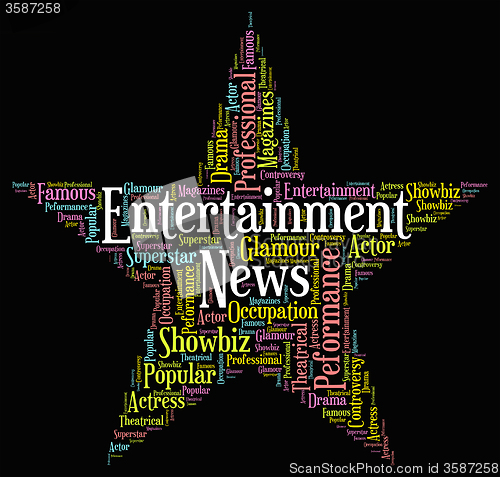 Image of Entertainment News Represents Entertainments Word And Newspaper