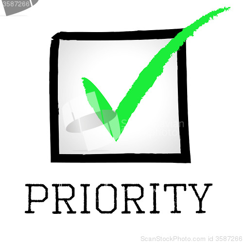 Image of Priority Tick Shows Correct Mark And Preference