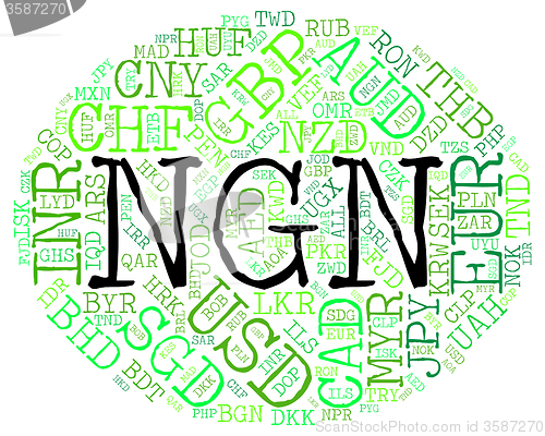 Image of Ngn Currency Represents Nigerian Nairas And Fx