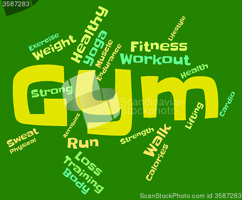 Image of Gym Fitness Indicates Working Out And Athletic