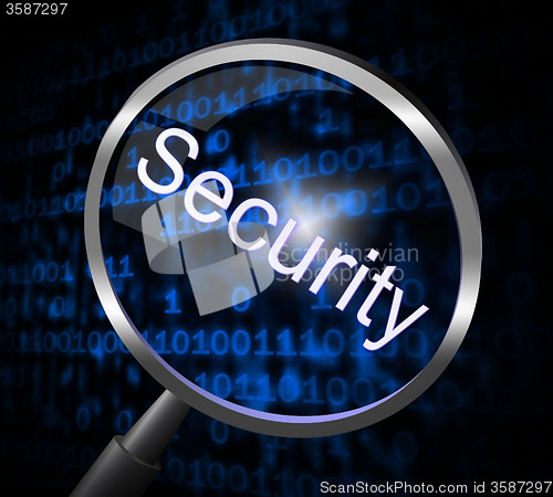 Image of Magnifier Security Represents Magnifying Encrypt And Research