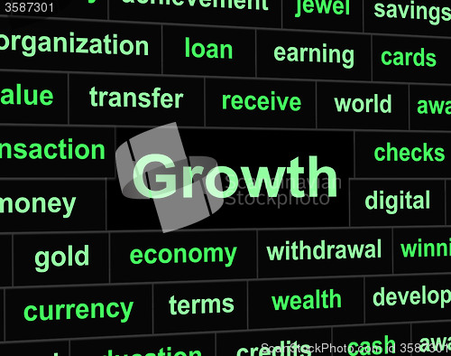 Image of Growth Finances Represents Investment Improve And Profit