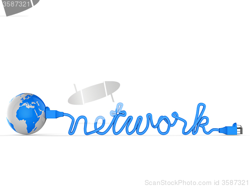 Image of Worldwide Network Indicates Global Communications And Connection