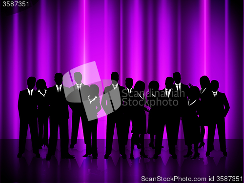 Image of Business People Indicates Office Meeting And Corporate