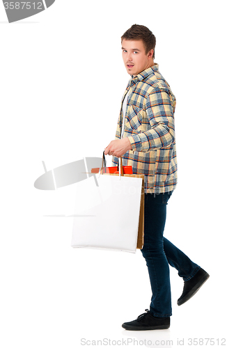 Image of Man with shopping bags
