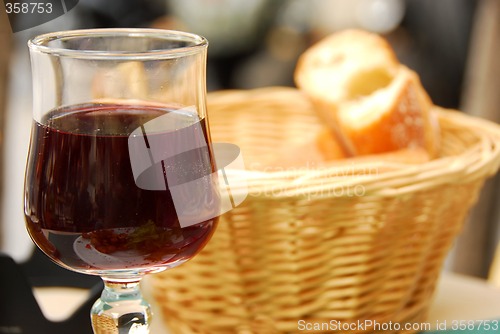 Image of Wine and bread