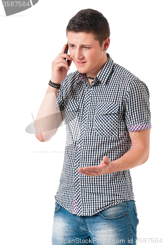 Image of Man with mobile phone