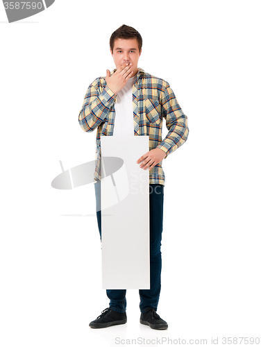 Image of Man with white board