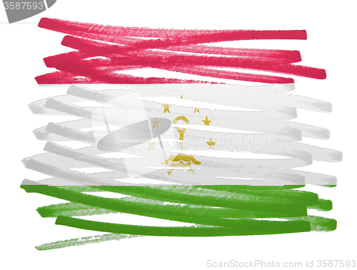 Image of Flag illustration - Tajikistan