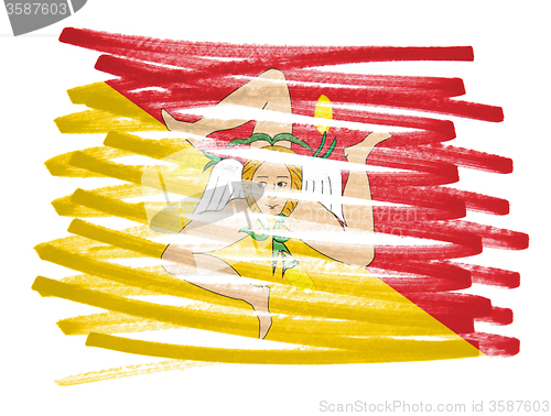 Image of Flag illustration - Sicily