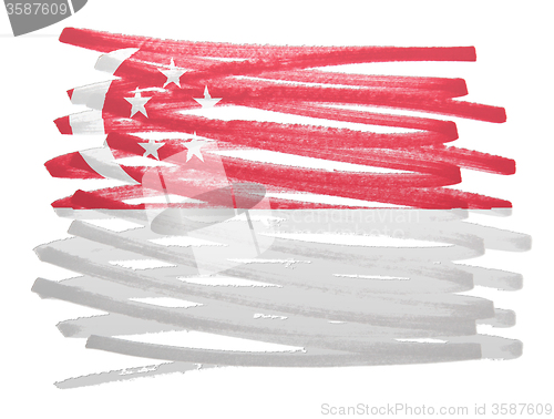 Image of Flag illustration - Singapore