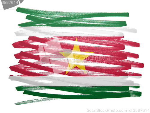 Image of Flag illustration - Suriname