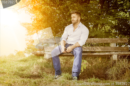 Image of man rest