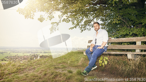 Image of man rest