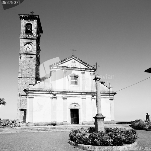 Image of  exterior old architecture in italy europe milan religion       