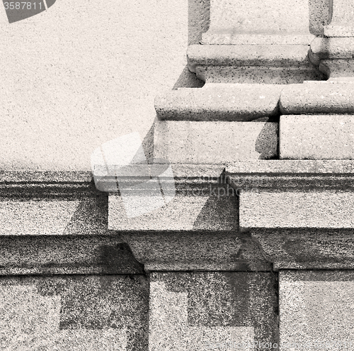 Image of abstract old column in the  country  of europe italy and marble 