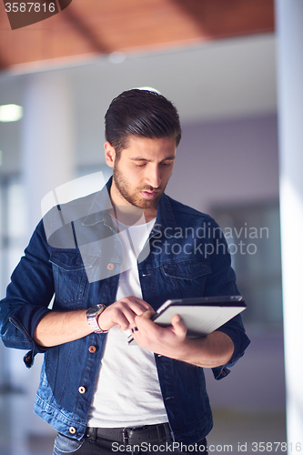 Image of student using tablet computer