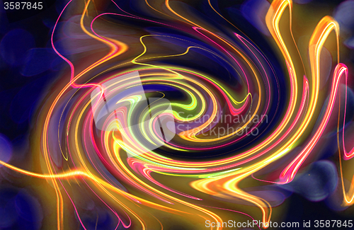 Image of abstract color twirl background