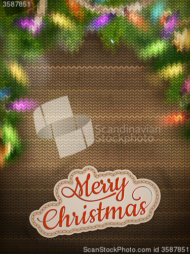 Image of Christmas knitted background. EPS 10