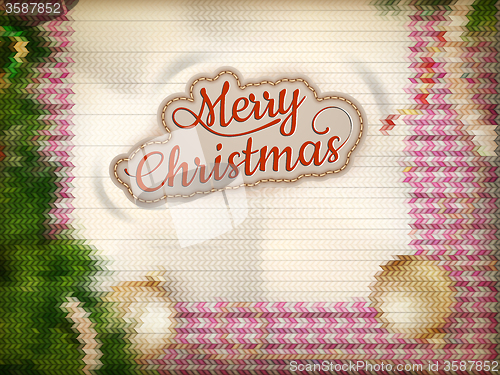 Image of Christmas knitted background. EPS 10