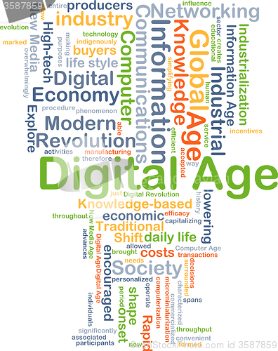 Image of Digital age background concept